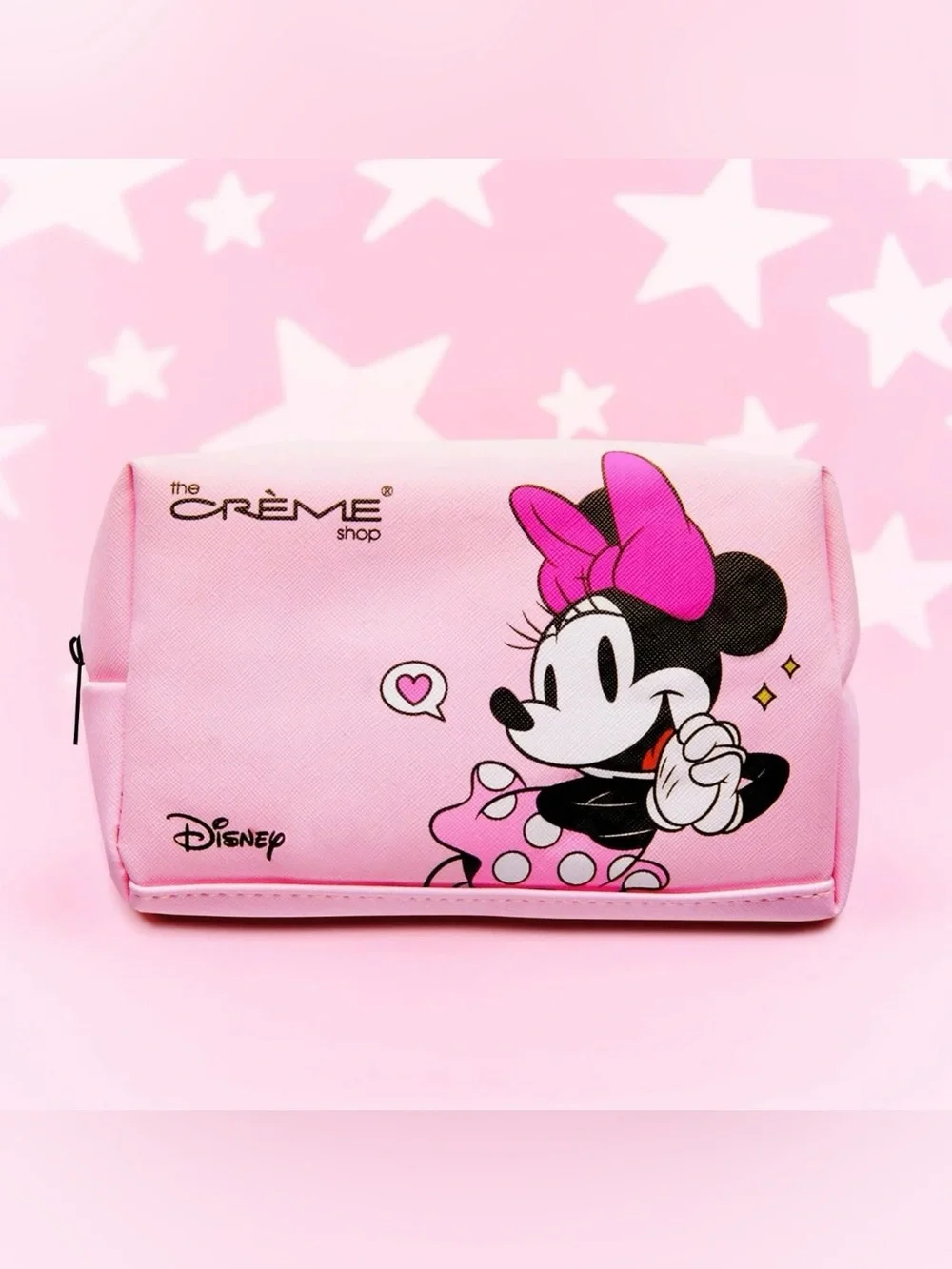 NWT The Crème Shop Disney Minnie & Mickey Mouse Makeup Travel Bag